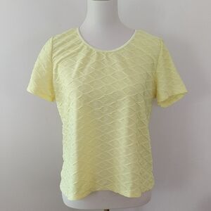 Yellow Textured Women's Top